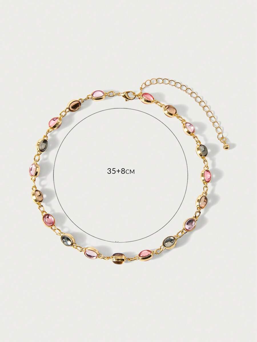 Rhinestone Vintage Chain Necklace