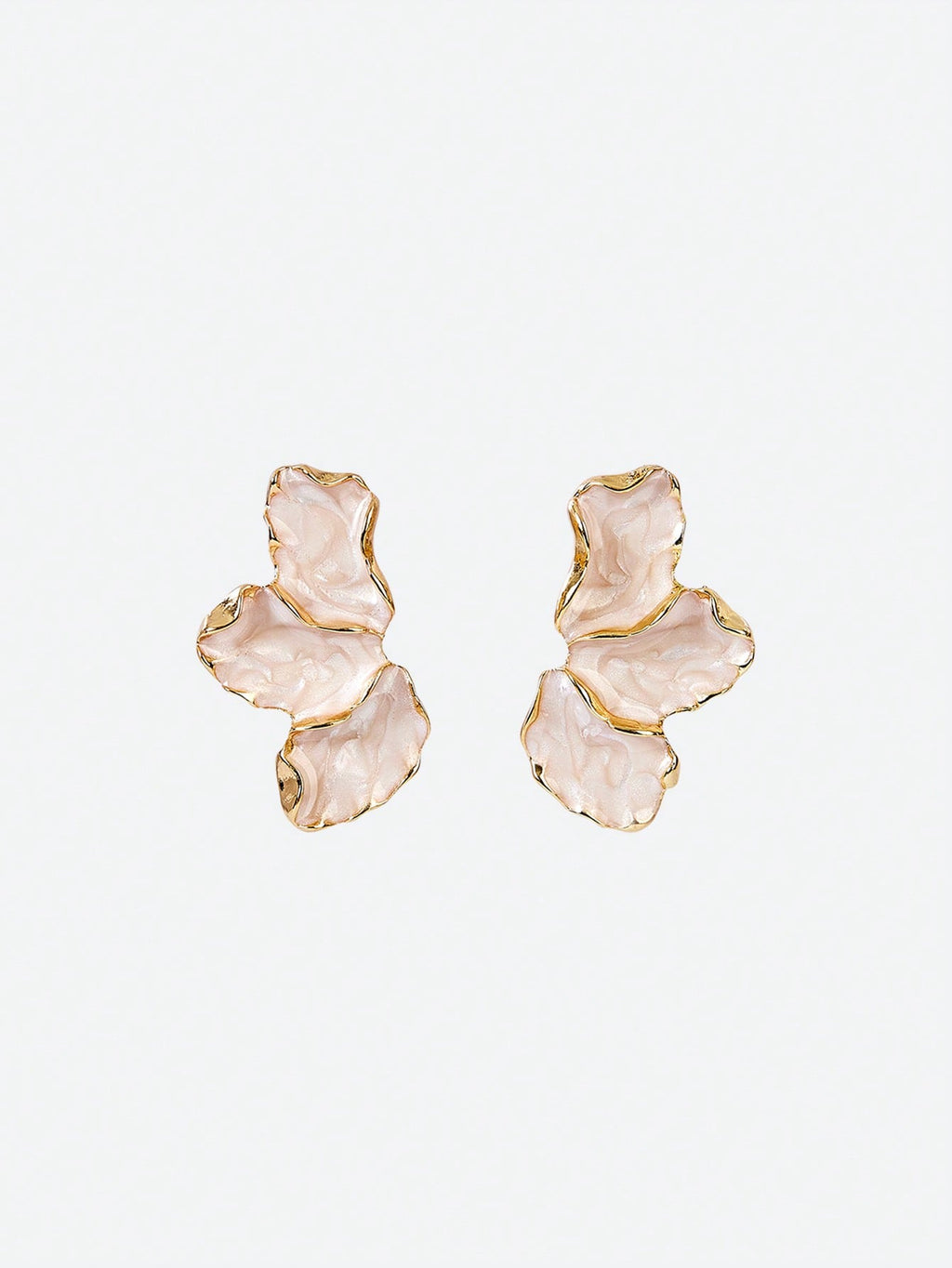 Beige Blossom Earrings