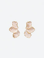 Beige Blossom Earrings