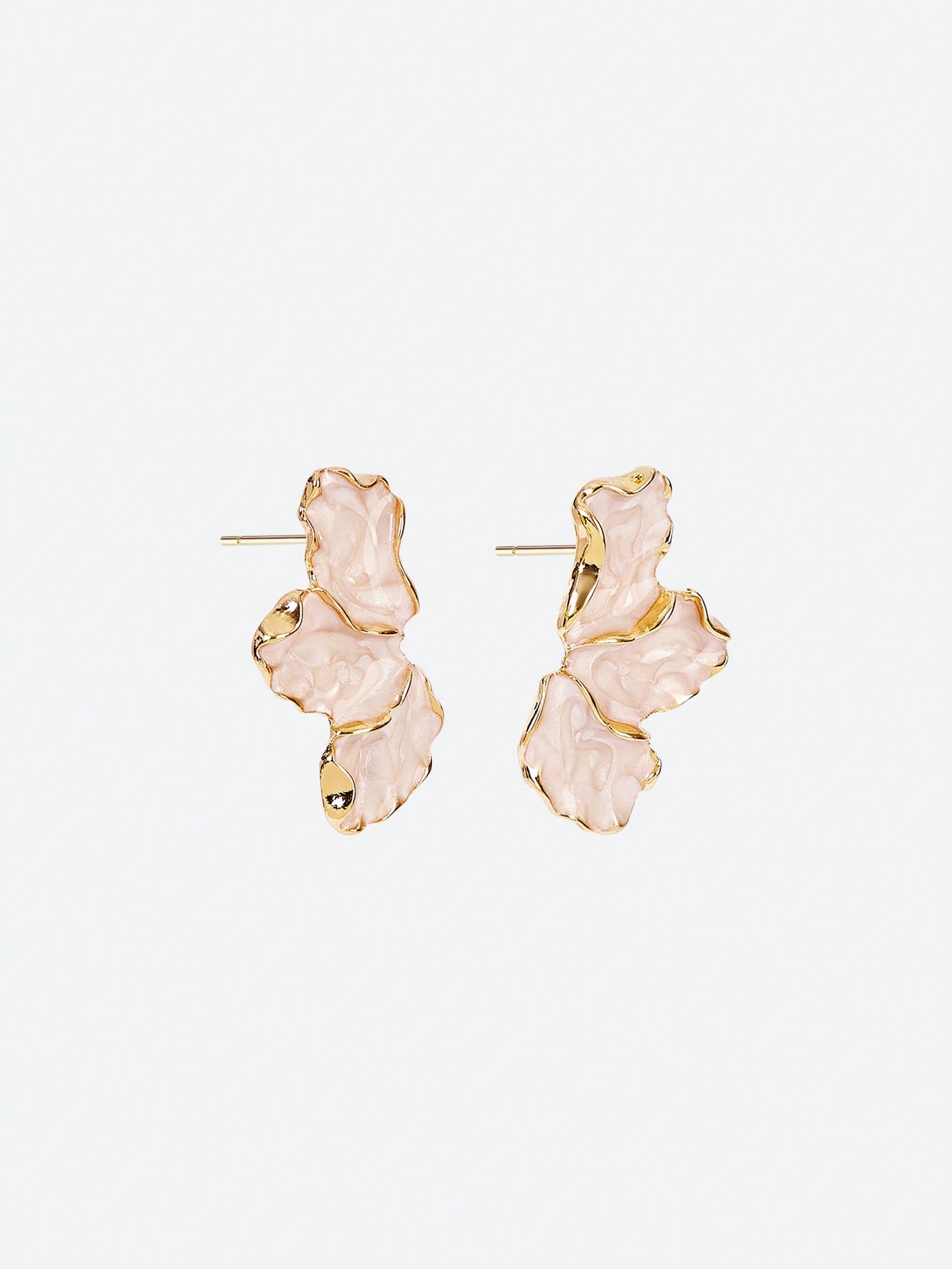 Beige Blossom Earrings