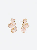 Beige Blossom Earrings