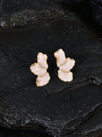 Beige Blossom Earrings