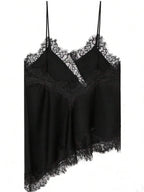 Contrast Lace Spaghetti Strap Top