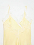 Contrast Lace Spaghetti Strap Top