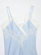 Contrast Lace Spaghetti Strap Top