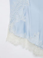 Contrast Lace Spaghetti Strap Top