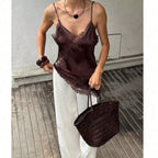 Contrast Lace Spaghetti Strap Top