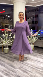 Rocio Exclusive Women's Dress Made of , Loose Chiffon Designer Edit