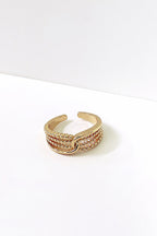 Retro Simple Double-layer Open Ring
