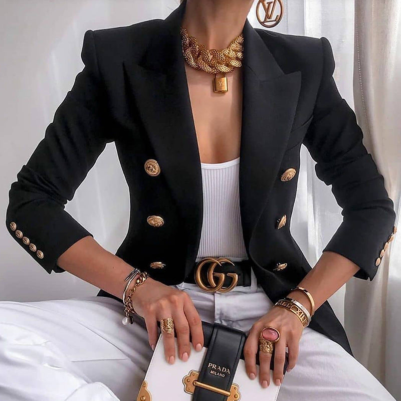 Casual Solid Color Short Blazer