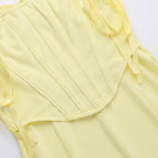 Sunflower Slit Dress Yellow