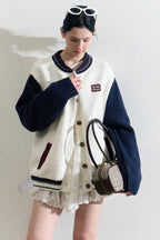 Varsity-Style Cardigan Jacket