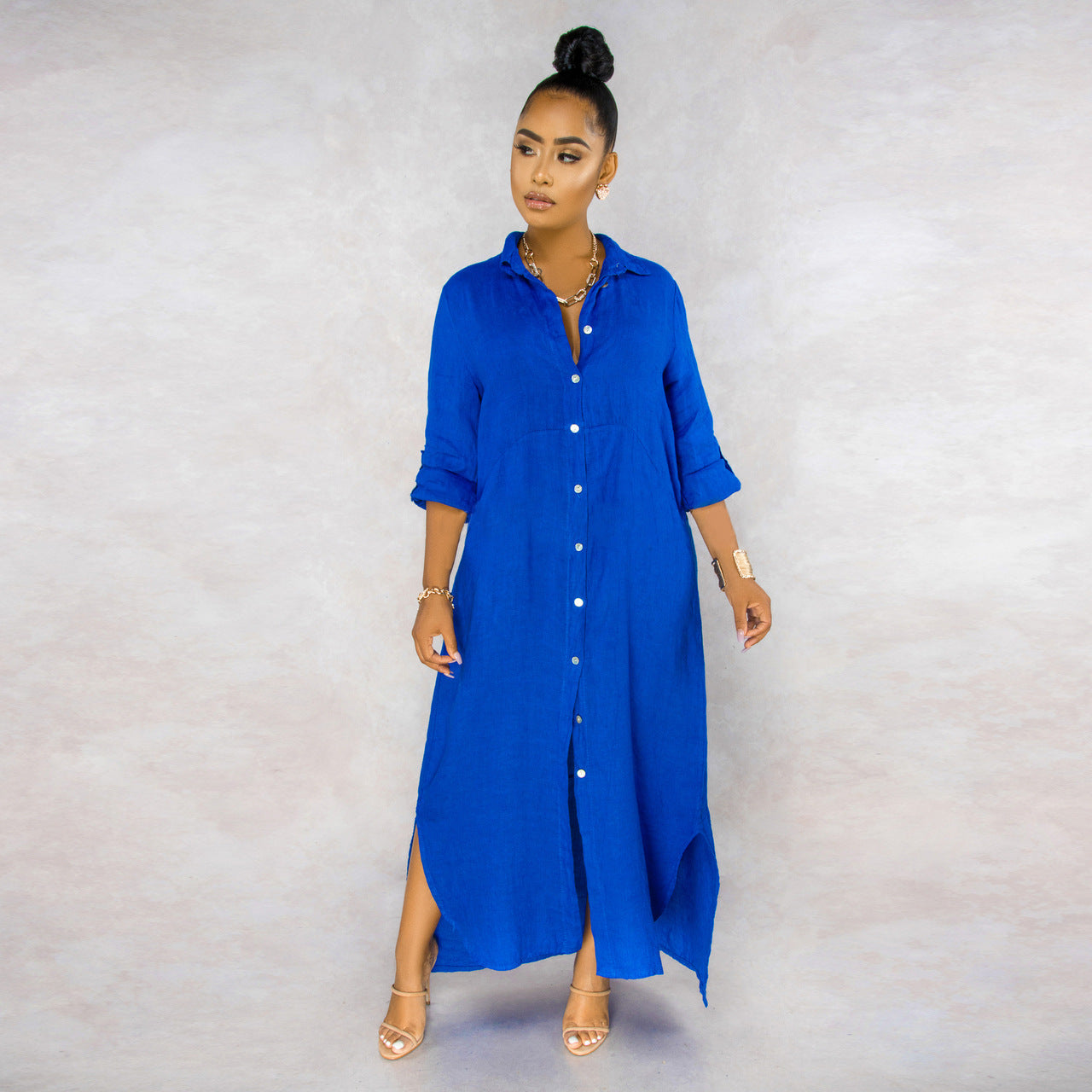 María Aesthetic Elena Overshirt Dress Set Evening Wear Edit