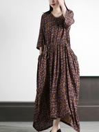 Crazy Style Loose Round Neck A-line Dress