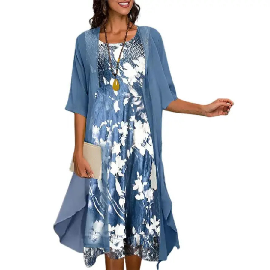 Trina Statement Evening Cardigan Dress for Women Premium Wardrobe Essential