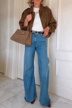 Jacket casual oversized long sleeve fashionable street style jacket