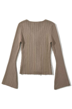 V-neck Knitted Cardigan Slim Sweater