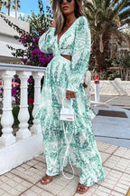 Idalia Chic Maxi Dress with Neckline Silhouette Collection