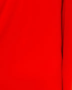 Side To Side One Shoulder Statement Dress Tomato Red