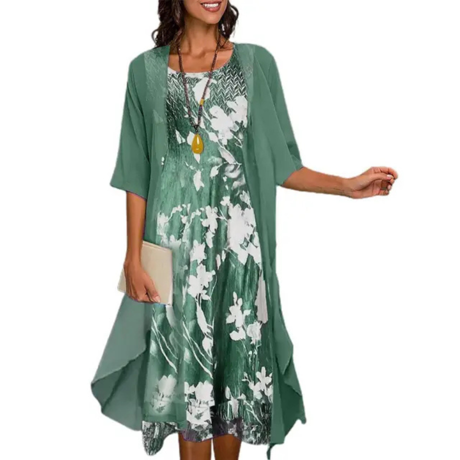 Trina Statement Evening Cardigan Dress for Women Premium Wardrobe Essential
