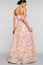 Nivenad Pink Sequin Bodycon Maxi Dress