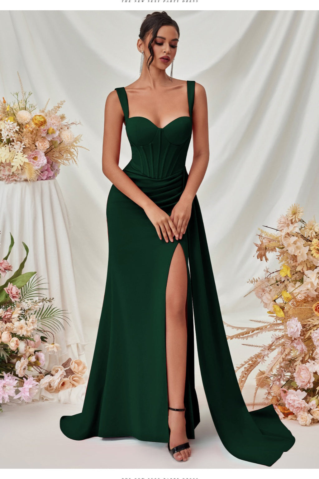 Sexy Bodycon Slit Maxi Party Dress