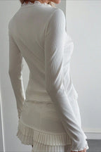 Retro Sheer Lace Long Sleeve Top