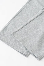 Patchwork Double Waist Wide Leg Athletic Pants
