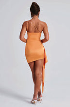 Viviana Minimalist Mini Dress Elevated Occasion Wear