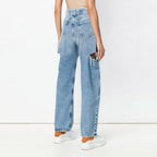 High Waist Hunter Ripped Baggy Mom Jeans