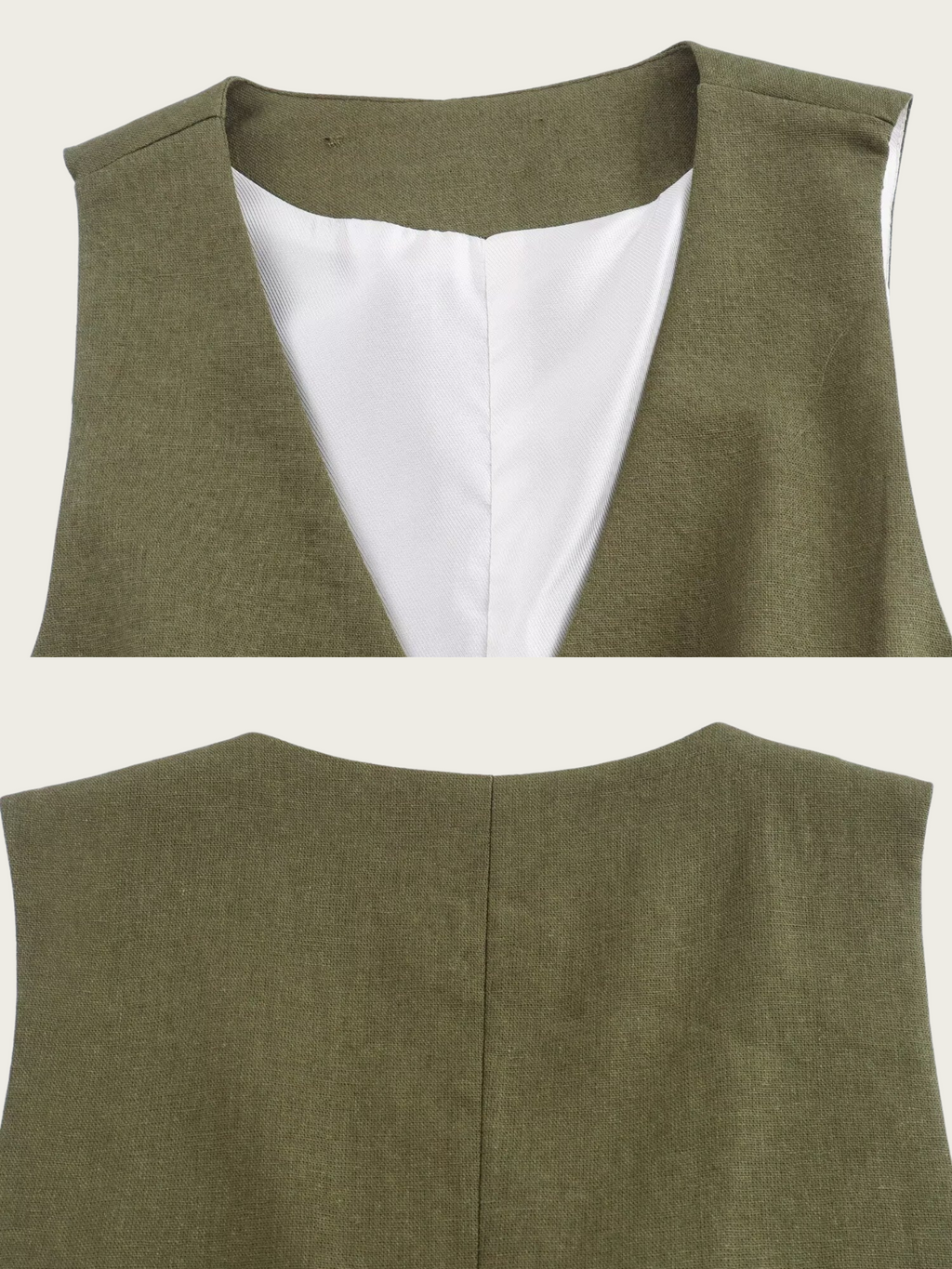 Zuri Cropped Button-Up Vest