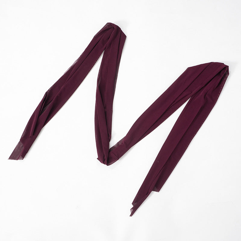Hudson Maxi Dress With Stole And Gloves Maroon