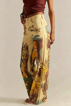 We The Free Playful Doodle Printed Mid Rise Pocket Wide Leg Pant