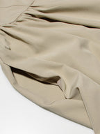Beige Sling Midi Dress