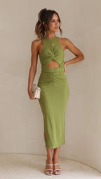Kezra Midi Dress Green