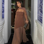 Carbon Dress Brown