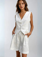 Always Casual Vest & Shorts Matching Suit