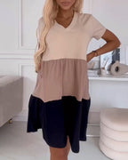 Rocío Boutique Casual Short Sleeved Dress with a Modern Design Premium Wardrobe Essential