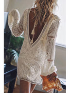 Aranza Elevated White Lace Beach Dress Occasion Wear