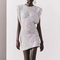 Party On Mini Dress Silver