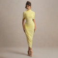 Deardorff Midi Dress Yellow