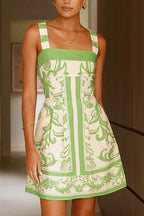 Exuberant Chicness Print Sleeveless Mini Dress - 4 Colors