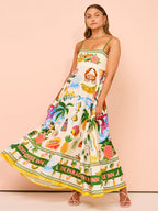 Floweron Dress Apricot