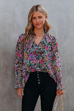 Bring Your Love Print Long Sleeve Top