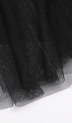 TIERed Ruffle Tulle EVENING Maxi Dress