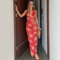 Rebus Maxi Dress Red