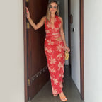 Rebus Maxi Dress Red
