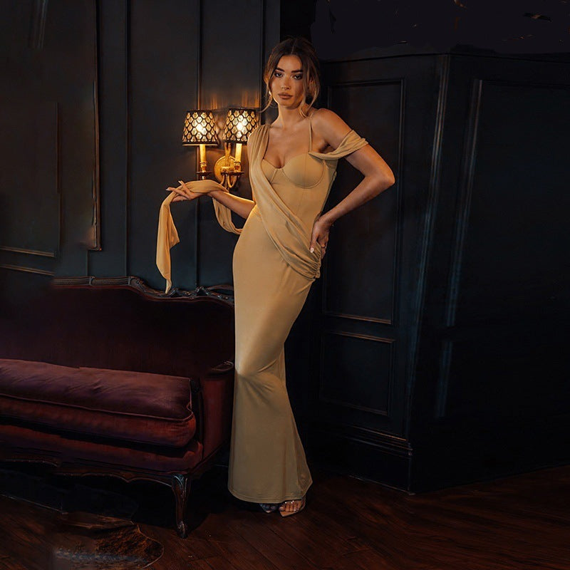 Elnora Maxi Dress Khaki