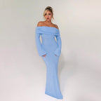 Vision Bodycon Dress Blue