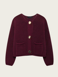 Klaira Button-Front Knit Cardigan